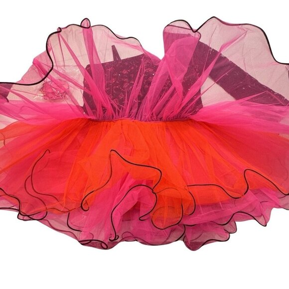 REVOLUTION Dance Costume Dress Leotard Tutu Girls XXLC Black Pink Ballet Tap - Picture 7 of 16